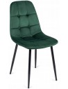 Krzesło Tapicerowane do Jadalni K417 Zielony Welur