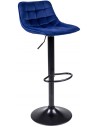 Hoker Obrotowy Krzesło Barowe H95 Granatowe Welur