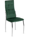 Krzesło Tapicerowane do Jadalni MOLLY Zielone Welurowe Nowoczesne