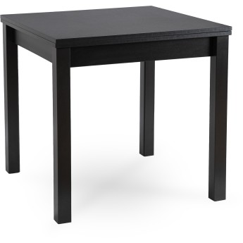Stół Kwadratowy Rozkładany MAX 80-160 cm Czarny Nowoczesny Loft