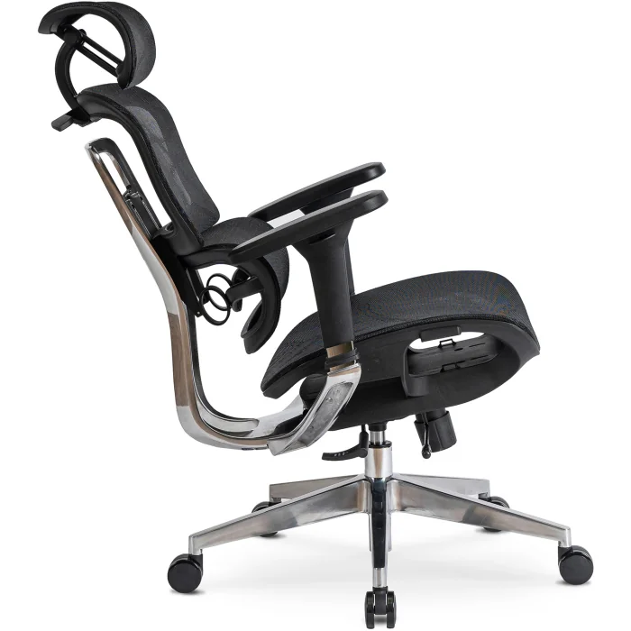 Fotel Biurowy Ergonomiczny Obrotowy NINO Czarny Nowoczesny