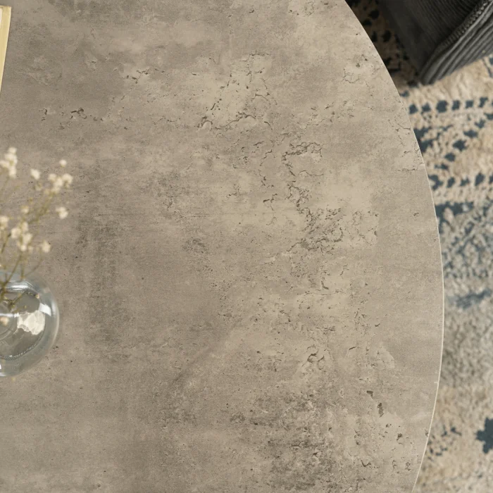 Zestaw Stolików Kawowych ROCKY MAX 60 cm/80 cm Szary Beton Nowoczesny Loft